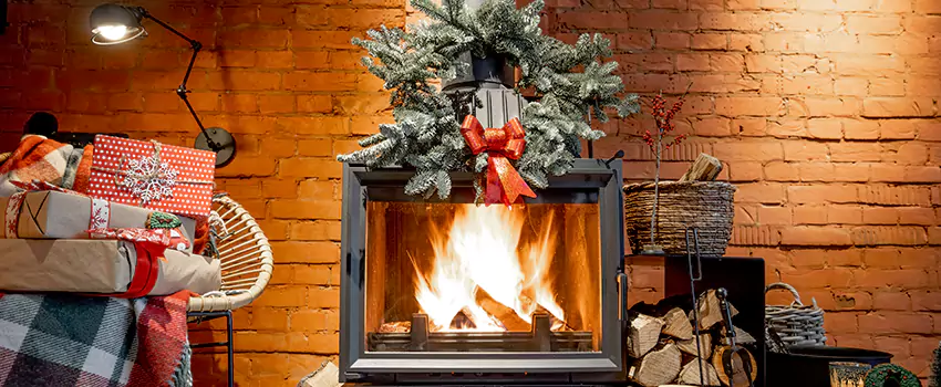 Travis Industries Linear Gas Fireplace Installation in Zion, Illinois