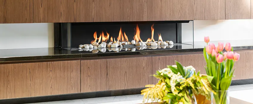 Double-height Fireplace Design Refurbishment in Zion, Illinois