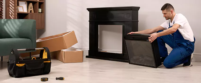 Old Rusted Metal Fireplace Repair And Replacement in Zion, IL