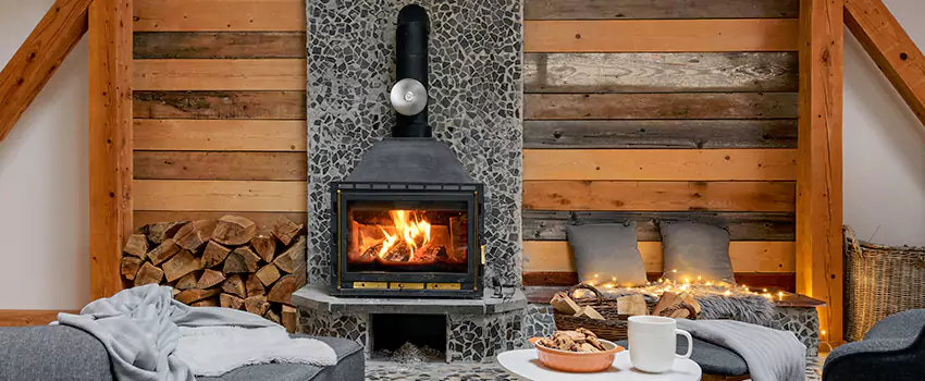 Thelin Hearth Products Direct Vent Gas Stove Fireplace Inspection in Zion, Illinois